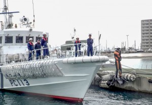 宮古島海上保安署に配備される巡視艇「なつづき」