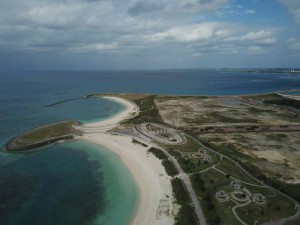 23年の開業を目指す「ヒルトン沖縄宮古島リゾート」の建設地＝平良港トゥリバー地区