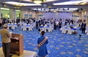 初の宮古島開催となった23回目の観光感謝祭=25日、ホテルアトールエメラルド宮古島