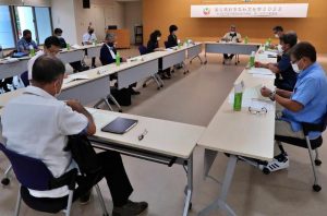 来年10月の「美ら島おきなわ文化祭」の分野別交流事業の実施に向けて設立された実行委員会の総会＝４日、市役所