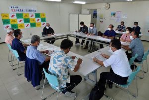 宮古の産業まつりを３年ぶりに開催することを決定した実行委員会＝26日、宮古島商工会議所