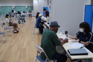 2022年度の集団健診1回目の様子。23年度も7、10月の2回実施される