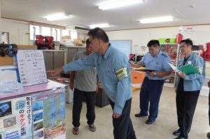 当日の気象・海象の状況が示されているかなどが調査された＝16日、平良下里のＭＡＲＥレジャー開発