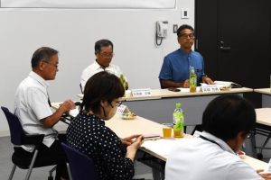25年度予算案などを承認した宮古地区市村教育委員会協議会の定期総会＝13日、市役所