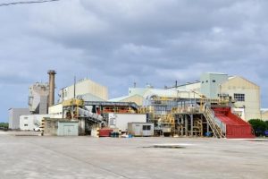 来月1日から操業を開始する宮古製糖城辺工場=14日、城辺砂川